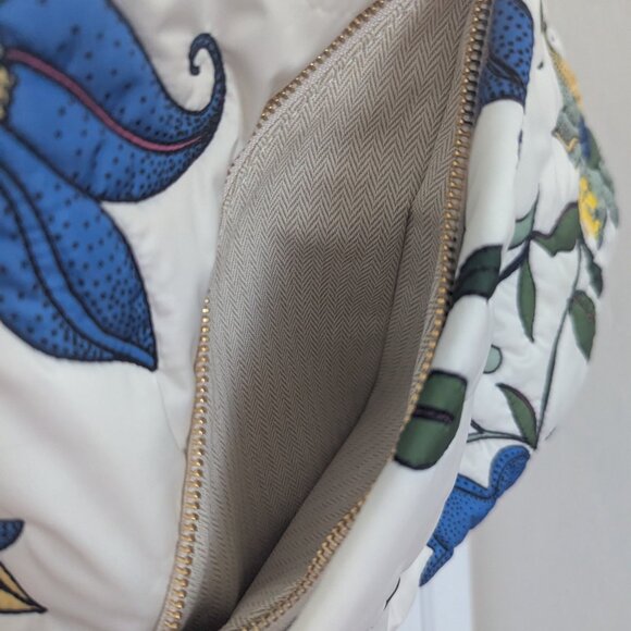 Tory Burch Zoe Quilted Tie Bag in Ivory Floral - Picture 8 of 15